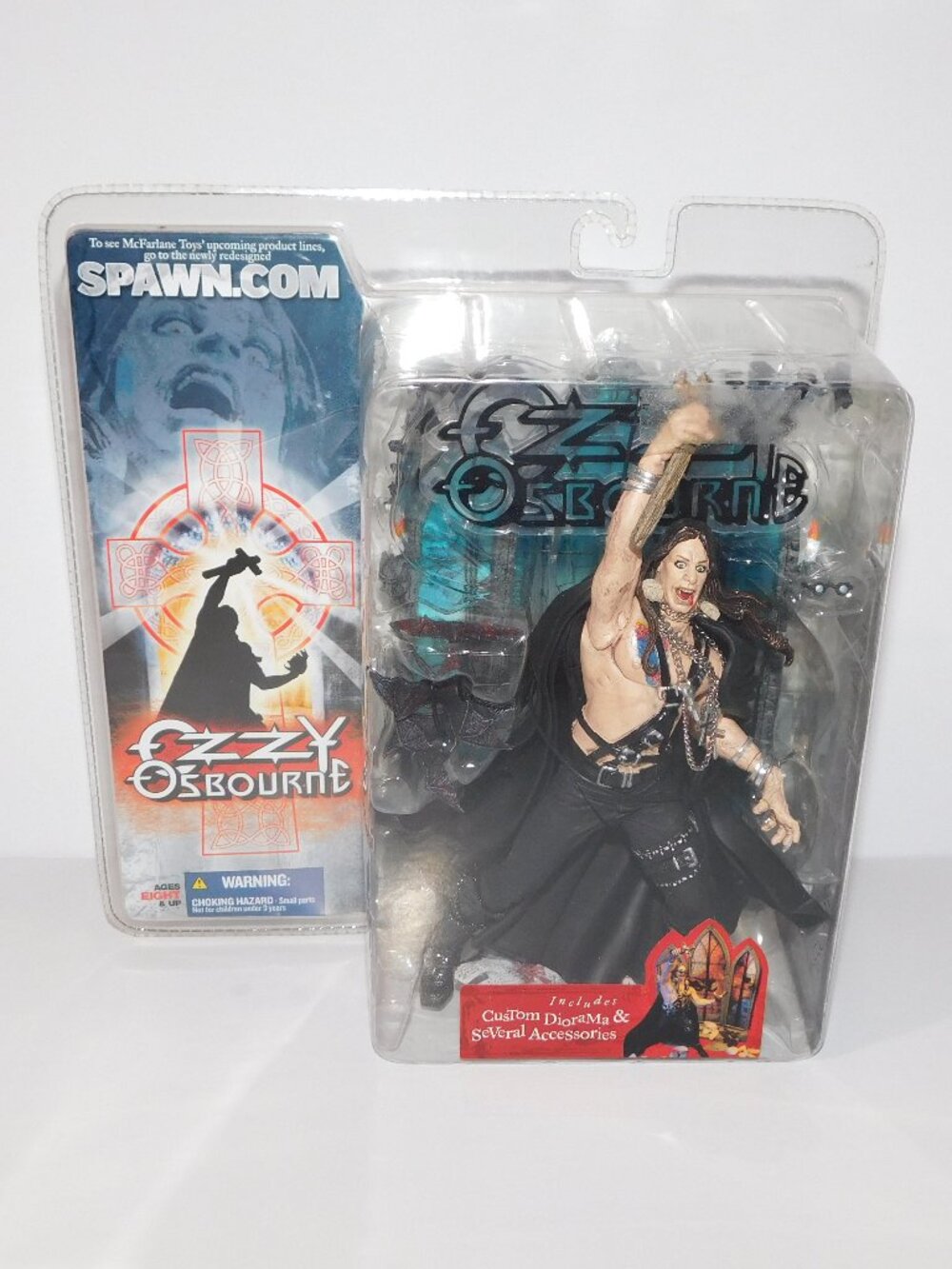 2003 McFARLANE OZZY OSBOURNE Action Figure w/ Diorama & Accessories New Sealed